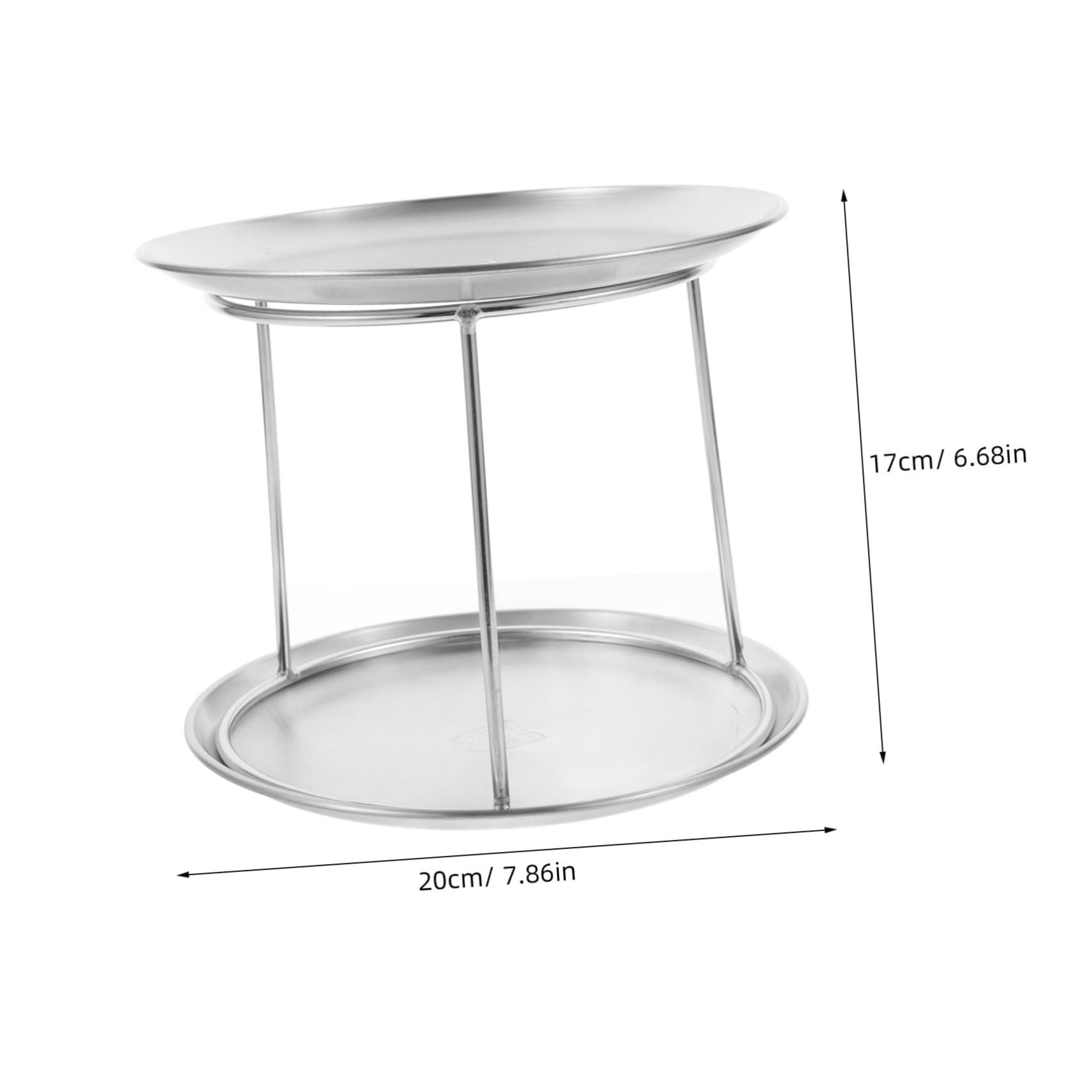 Zerodeko Stainless Steel Two Seafood Display Stand For Serving Oysters