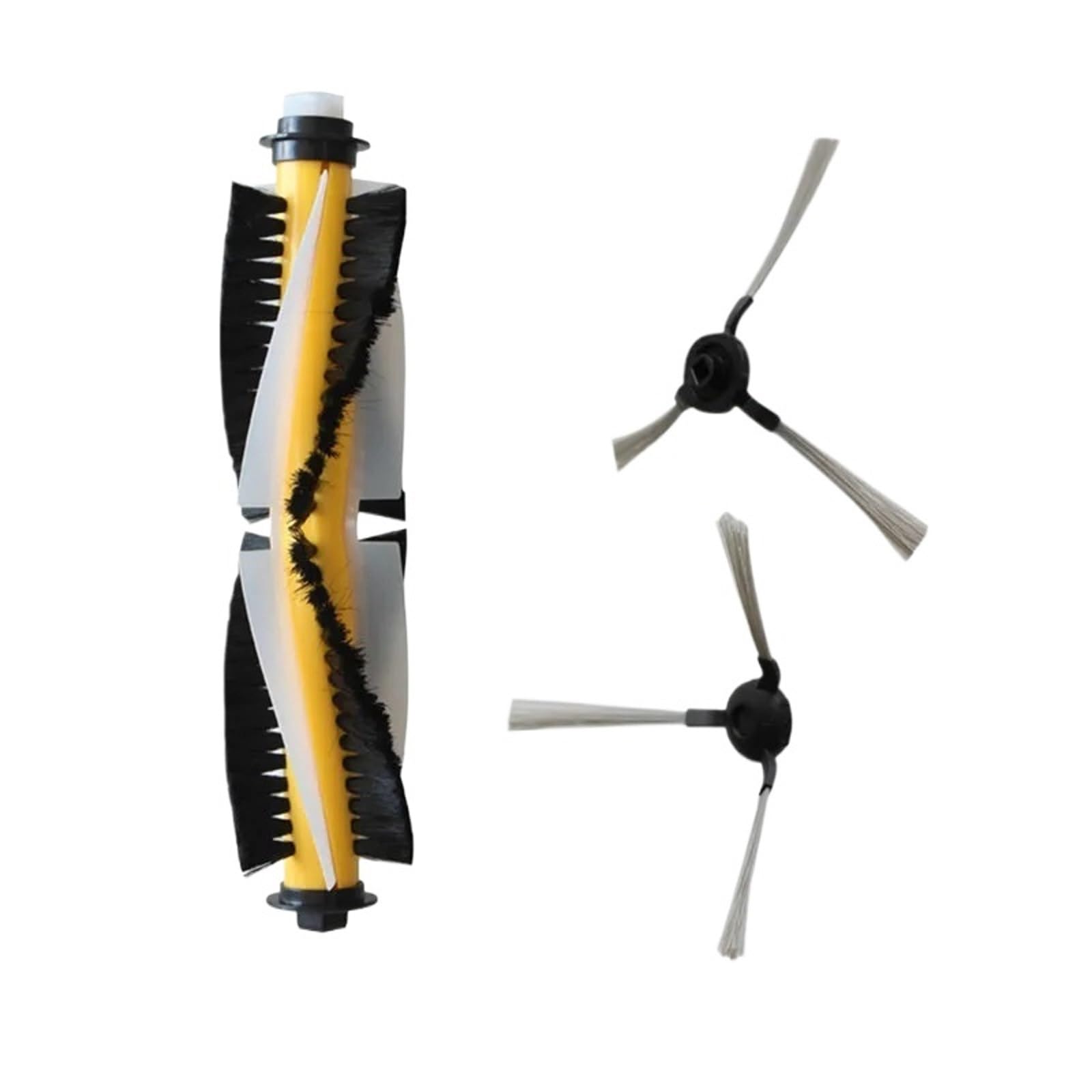 GENTERUN Robot Vacuum Cleaner Main Brush Side Brushes,Compatible For Clever Clean,AQUA-Series 03 Robotic Vacuum Cleaner Accessories Parts(Set1)
