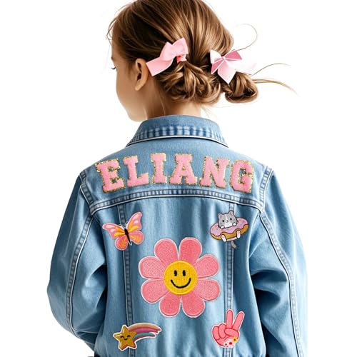 Custom Toddler Denim Jacket, Personalized Kids Denim Jacket with Name, Back to School Outfits for Boys, Toddler Clothing Jacket, 1-8 Year Old Girl Boy Birthday Gift