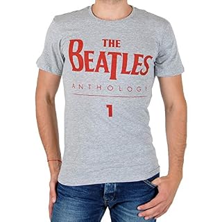 Eleven Paris Tee Shirt Beatles Logo TS Gris Chiné - Les Beatles, Paul McCartney, John Lennon, RIngo Starr, George Harrison