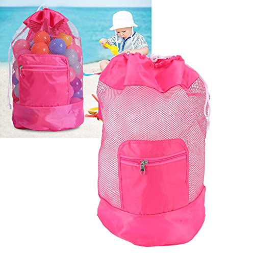Bolsa de armazenamento Meah, bolsa de praia grande dobrável para coletar conchas para chinelos para