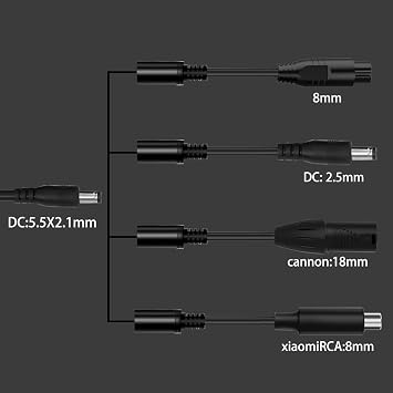 UL Listed 42V 2A Replacement Electric Scooter Charger for 36V with 4 Plugs, Compatible with Scooter Power Adapter