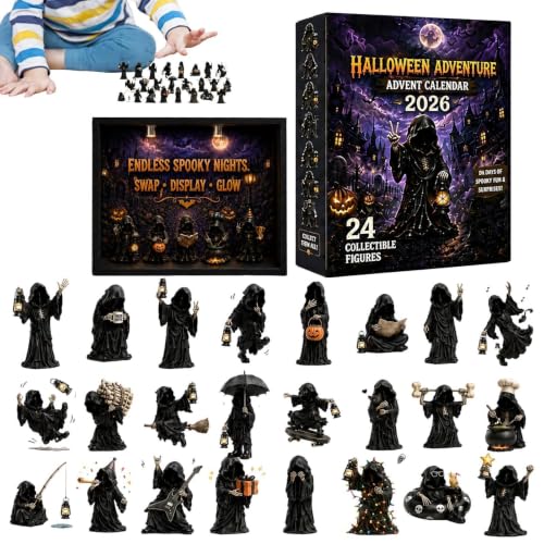 Calendrier de l'Avent Halloween en acrylique 2D pour un compte à rebours gothique chic