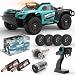 Hosim Brushless Fast RC Cars for Adults Max 50mph, 1/14 RTR 3S Electric Power 4x4 RC Truck All Terrain Off Road RC Car, Waterproof High Speed Hobby RC Remote Control Monster Trucks for Snow/Sand/Beach