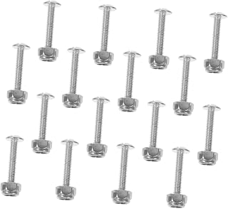Abaodam 16pcs Foosball Table Screws and Nuts Galvanized Iron Hardware