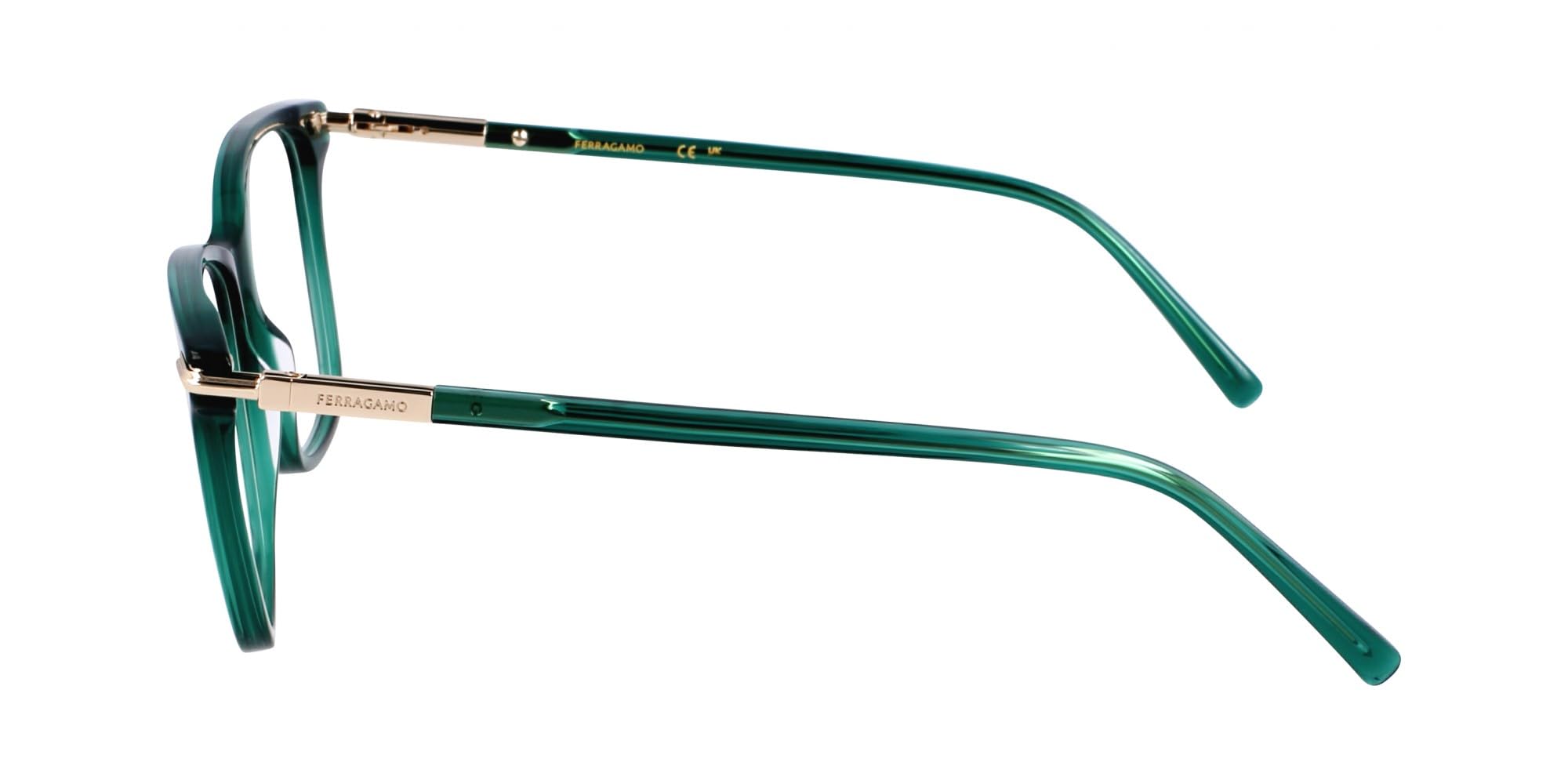 GAFAS FERRAGAMO - SF3013 C: TRANSPARENT ZIELONY/EYE SIZE: 55 BRIDGE: 15 HORYZONTAL MEASURACJA: 55 PIONOWYCH MEASURACJI: 44,9 Zdrowie i higiena osobista