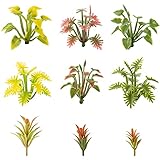 90 Pcs Mixed Model Plants Miniature Plants Mini Model Trees Green Shrubs Bush Model for Train Scenery Railway Sand Military Layout Park Garden Scene