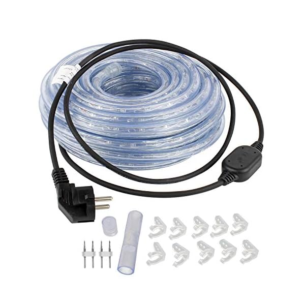 Forever Speed 30M LED Lichterschlauch Außen,1080LEDs Wasserfest LED Lichtschlauc Schlauch Außen und Innen für Weihnachten, Hochzeit, Dach, Zaun Dekoration Beleuchtung WarmWeiß IP65 – Bild 8