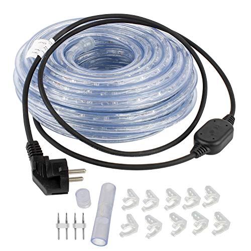 Forever Speed 30M LED Lichterschlauch Außen,1080LEDs Wasserfest LED Lichtschlauc Schlauch Außen und Innen für Weihnachten, Hochzeit, Dach, Zaun Dekoration Beleuchtung WarmWeiß IP65