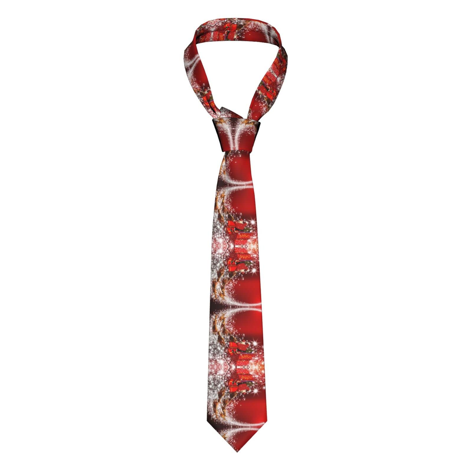 FJQWKLF Christmas Magic Men Ties Silk Neck Tie For Men Wedding Business Formal Neckties