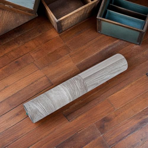 Dalles PVC adhésives gris blanc 58,5 cm x 3 m pour rénovation de sol