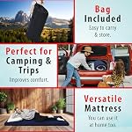 Memory Foam Roll-Up Camping Mattress with Water Resistant Zipper Cover, Foldable and Portable for Camping, RV Bunk, Tent, Guest Bed, Outdoor and Dorm - Image 6