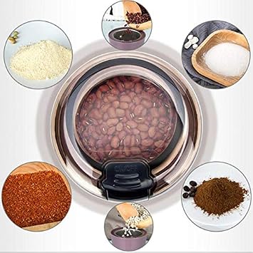 Electric Grinder, Small, Stainless Steel, 10 Seconds Rapid Grind, Fine Grinder, Electric Grinder, Coffee Grinder, For Home Use, Commercial Use, Coffee Grinder, Washable, Multiple Uses, Easy to Clean,