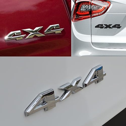 Miniatura 6 de Calcomanía 3D para emblemas exteriores de automóvil, calcomanía de emblema de 4 x 4, calcomanía de insignia de guardabarros 3D, calcomanía de placa