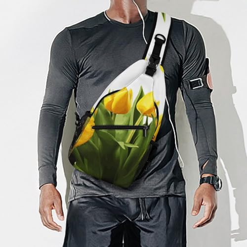 Bolso Cruzado Casual Para Deporte y Viaje, Color Floral miniatura 7