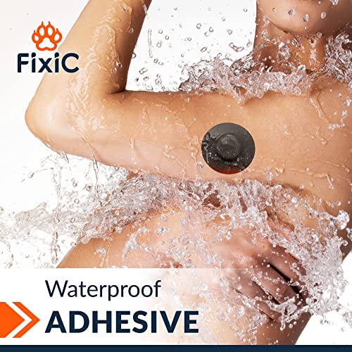 Fixic Freestyle Adhesive Patches 25 Pcs – Good Only For Libre 3 – No Glue In The Center Of The Patch – Pre-Cut Back Paper – Long Fixation For Your Sensor! (Black) #TOP3