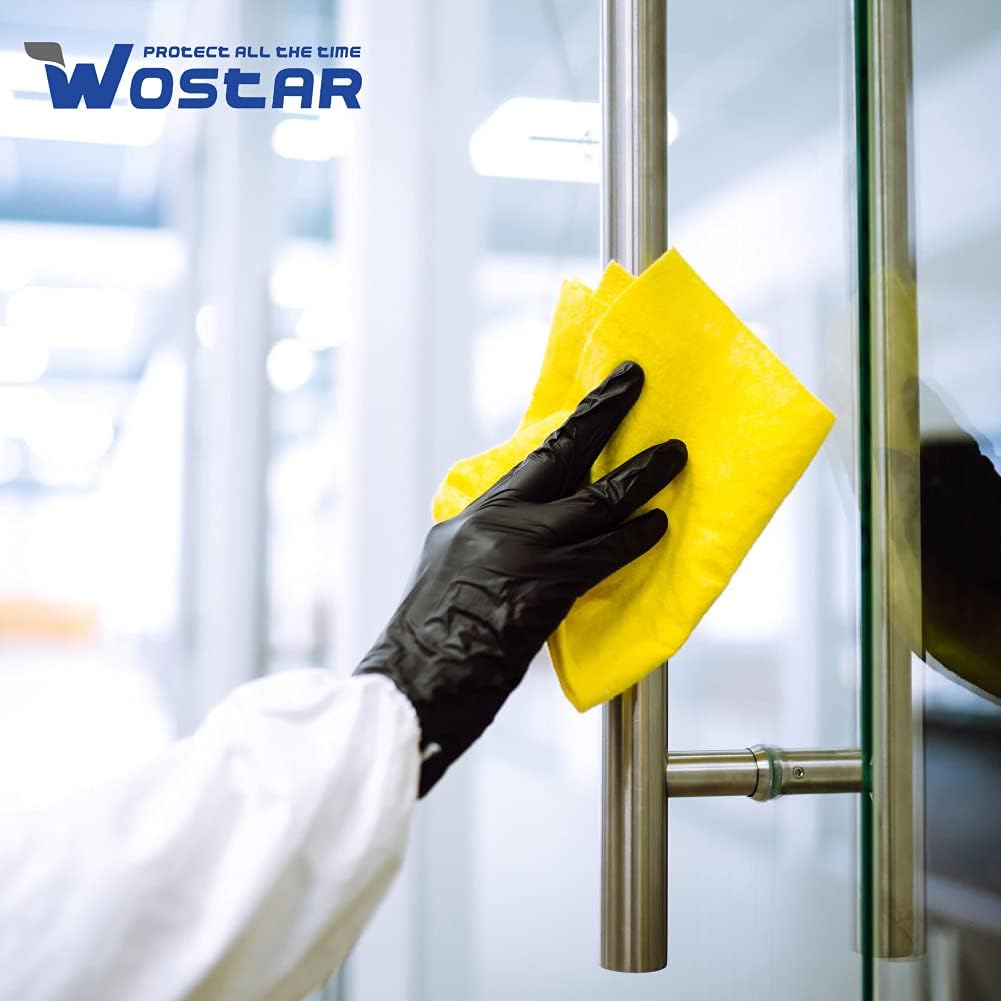 Wostar Synthetic Nitrile Gloves 3 Mil Pack of 100 Latex Free Disposable Gloves…: Tools & Home Improvement