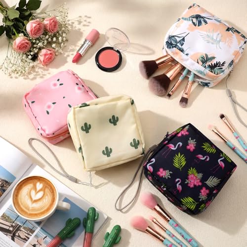 Image of Paterr 12 Pcs Sanitary Napkin Storage Bag Set Portable Period Pouch with Lanyard for Menstrual Pad Bags Back to School First Period Gift for Teen Girls(Chic Style)
