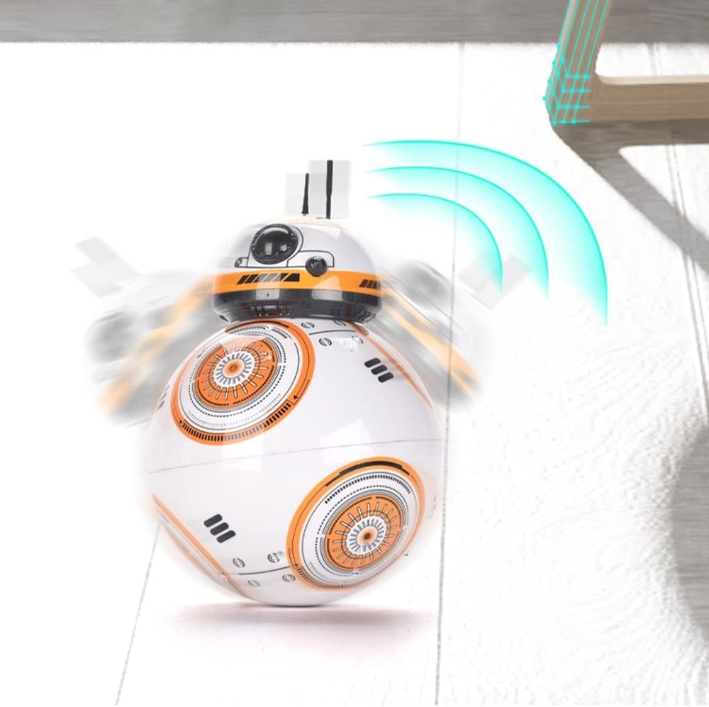 ERUSO BB8 Remote Control Robot Star Wars Juguetes Inteligente 360° Rolling BB-8 Ball Robot con Acción De Sonido Figura Regalos De Juguete para Niños