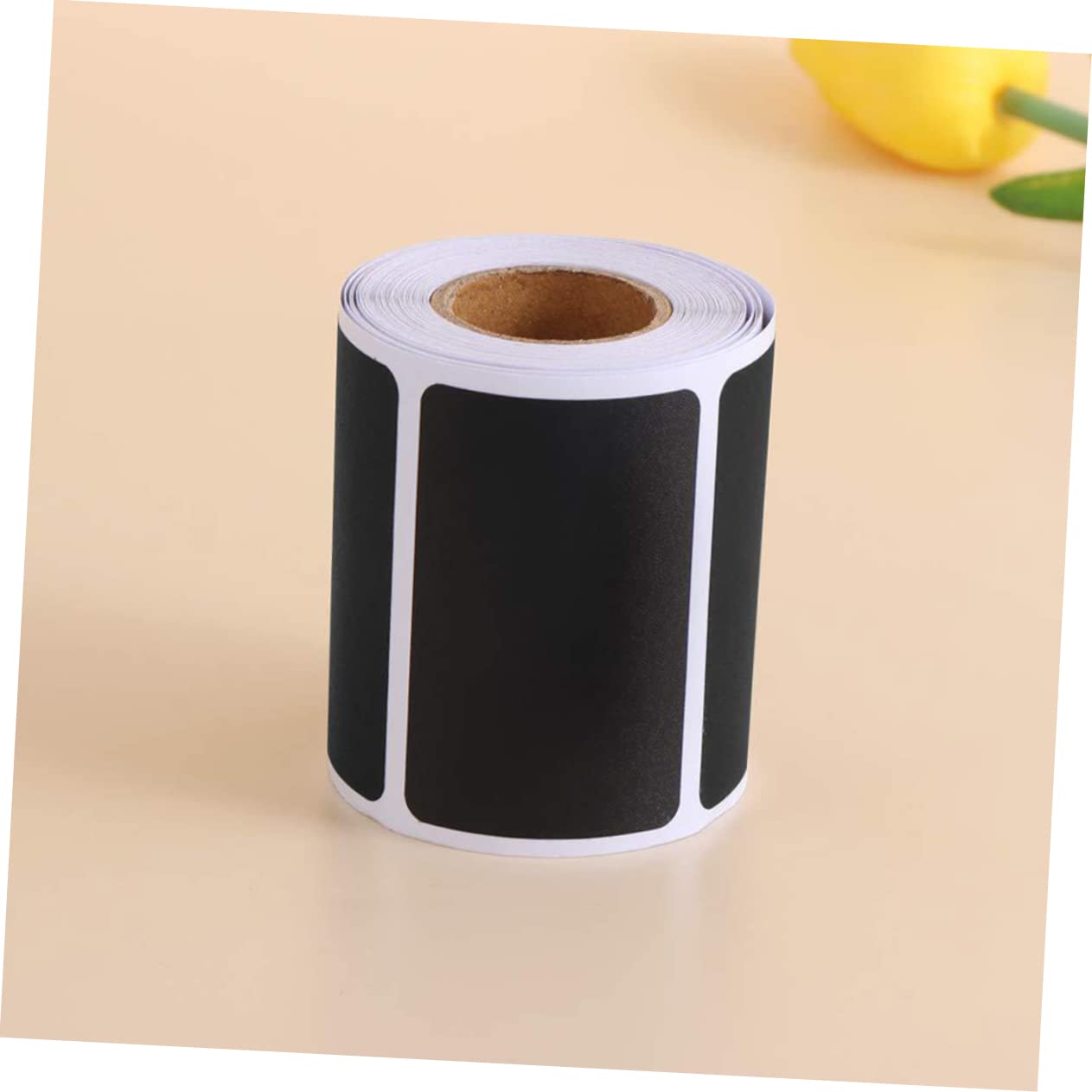LALAFINA 6pièces Étiquettes Autocollantes Pour Épices Et Pots De Rangement Noir Amovibles Pour Cuisine Tableau Noir Autocollants