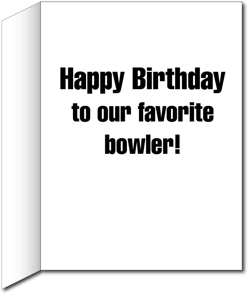 VictoryStore Jumbo Greeting Cards: Giant Birthday Card (bowling split), 2 feet x 3 feet Card with Envelope