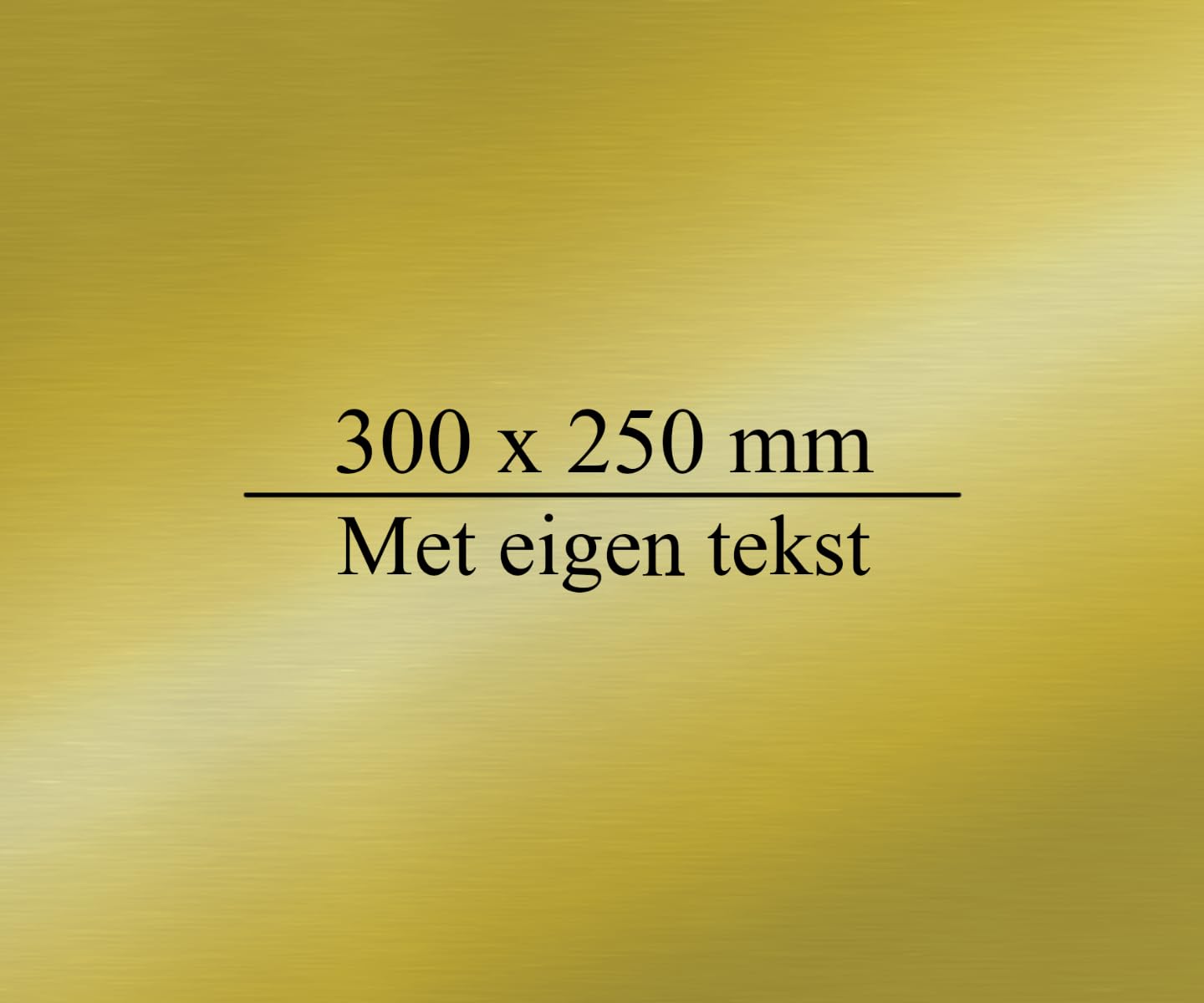 Mosiężna tabliczka na nazwisko - płyta grawerowana - polerowana na wysoki połysk - 300 x 250 mm