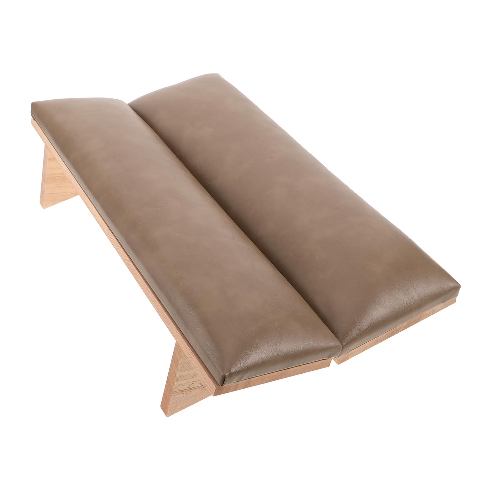 Poggiamano per Unghie in Pu Beige, Cuscino Inclinato Vintage | Set Completo Accessori, per Postazione Nail Art, Stile Caldo Retrò e Finitura Raffinata