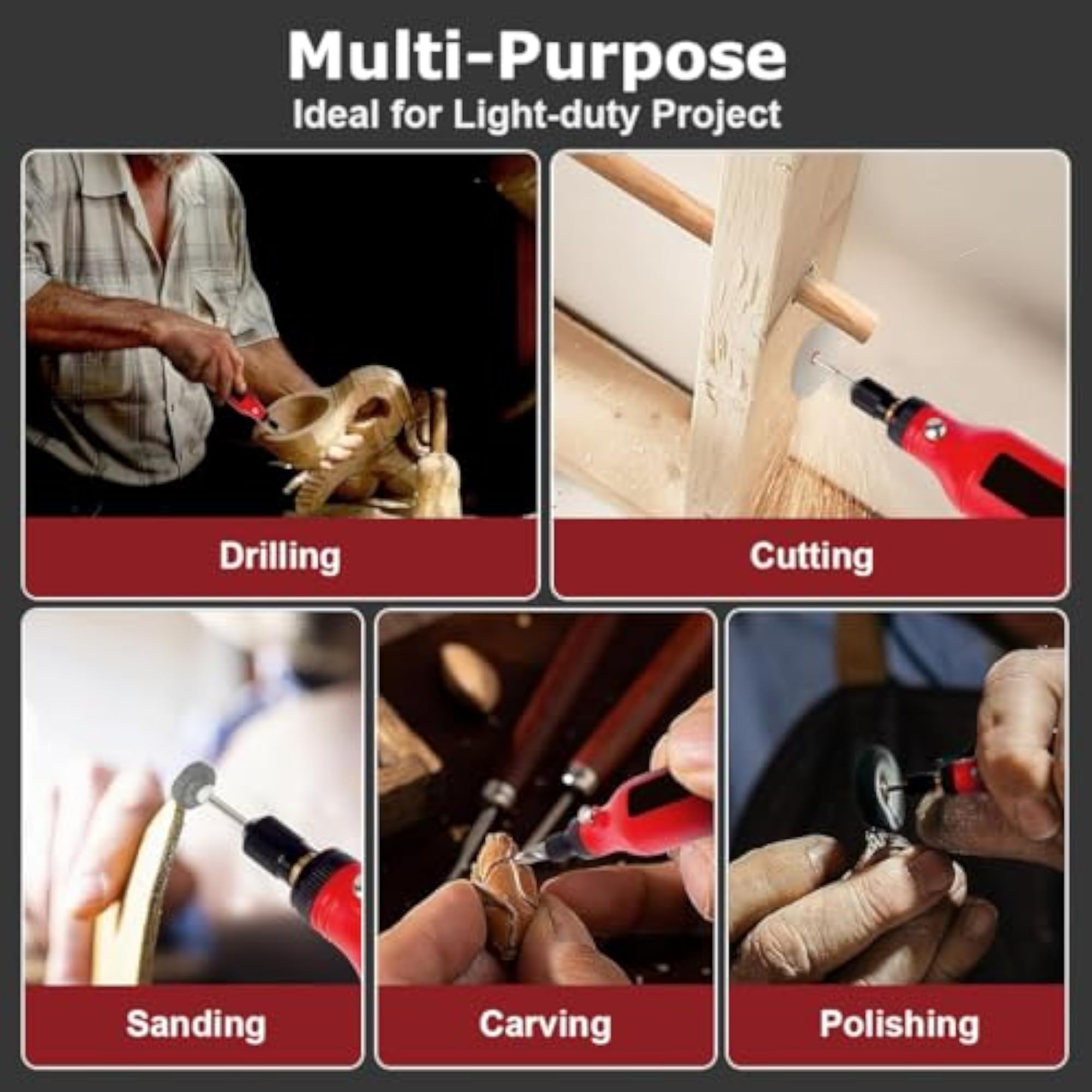 Mini Drill Machine 50Pcs Cordless Rotary Tool