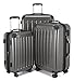 Hauptstadtkoffer - Alex - 4 Doppel-Rollen 3er Trolley-Set Rollkoffer Reisekoffer, (S, M und L) Koffer-Set, 75 cm, 235 L, Titan