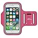 iPhone 7 Armband, iPhone 6s Armband, iPhone 6 Armband, MoKo Sports Running Armband with Key Holder Sweatproof Gym Jogging Fitness Arm Band Case Cover, MAGENTA (Fits Other Cellphones up to 5.2")