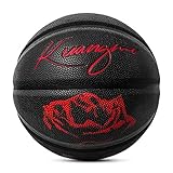Excelente agarre y control. Balones de Baloncesto Rose Basketball Size 7 Pelota Deportiva De Cuero PU Antideslizante Higroscópica Profesional Regalos De Cumpleaños Día De San Valentín