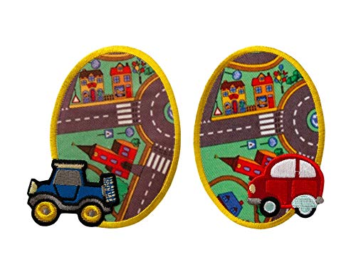 Applikationen - Kids and Hits - aufbügelbar Flicken, Straße farbig 2 St