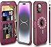VANAVAGY iPhone 14 Pro Max Wallet Case,Leather Magnetic Flip Folio Strap Phone Cover[Screen Protector Included][Support Magsafe Charging] with RFID Block Card Holder for iPhone 14 Pro Max 6.7
