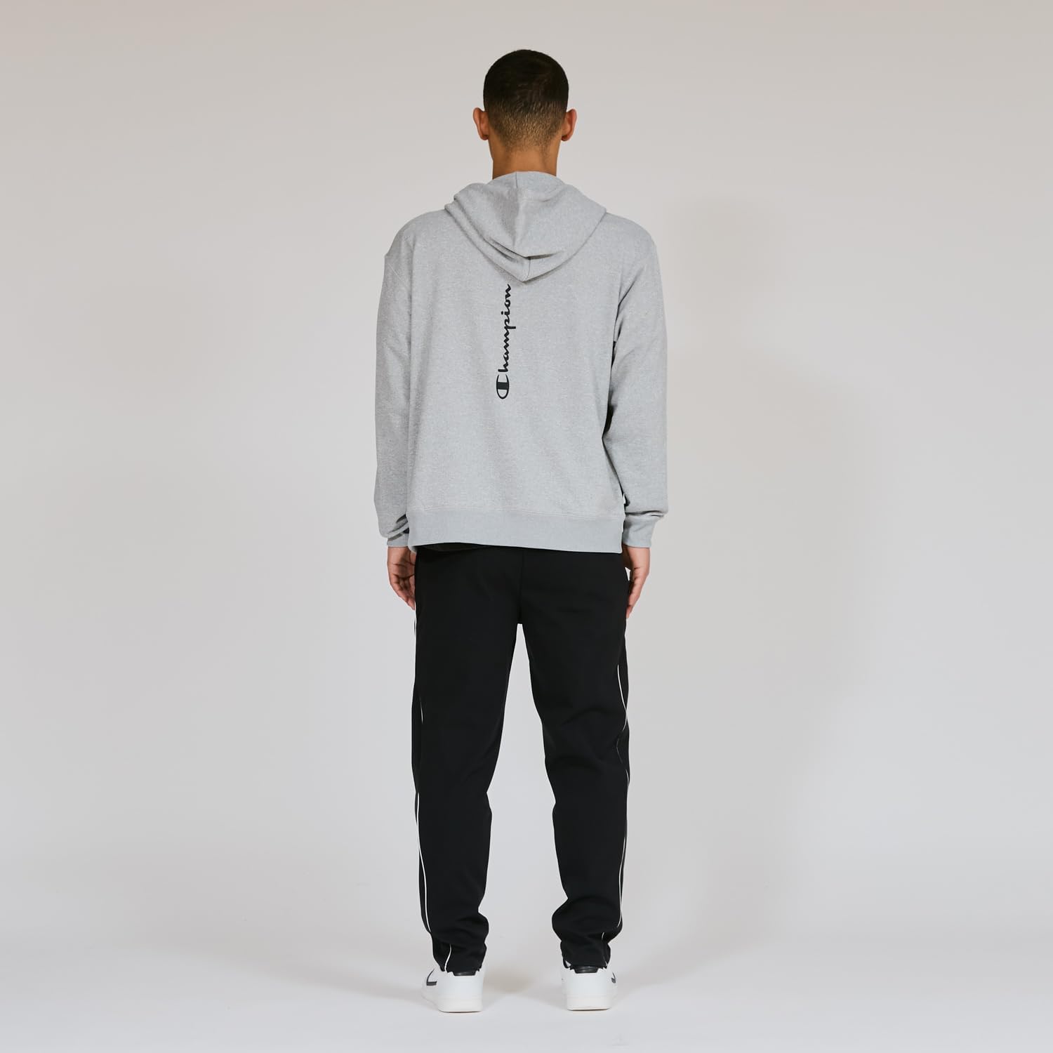 [Champion] スウェット 長袖 ストレッチ 速乾 Relax Fit ワンポイントロゴ TECH WEAVE(R) テリージ