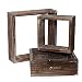 DOCMON Floating Shelves-Wall Shelf- Hanging Shelf-Floating Shelf for Room and Office(3 Pack-Brown, 8 x 12 x 10)