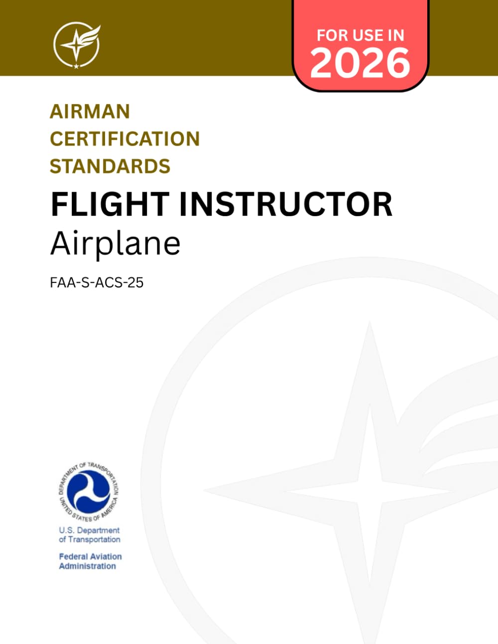 Airman Certification Standards Flight Instructor - Airplane FAA-S-ACS-25 (2025-2026)