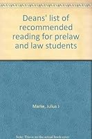Deans' list of recommended reading for prelaw and law students 0379201712 Book Cover