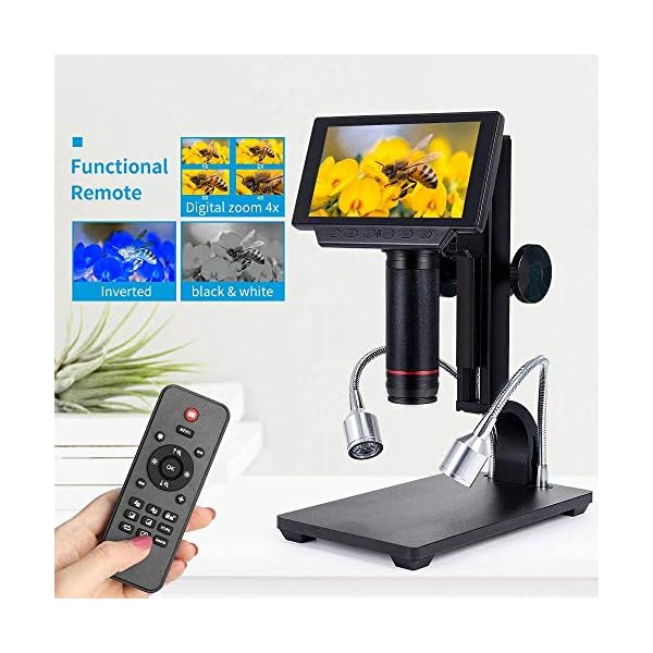 HDMI-Mikroskop Linkmicro 5-Zoll-Bildschirm, PC-Software mit 560-facher Vergrößerung, Multimedia-Schnittstelle, IR… – Bild 3