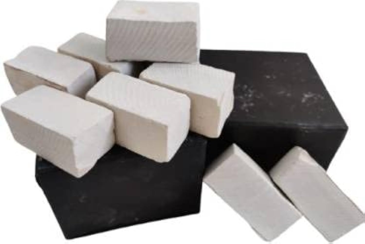 Brighty 20 Pcs White Natural Earthy Slate Cubes Billards Solid Chalk (20 Sticks)