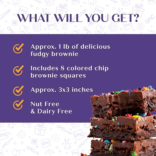 Happy Birthday Gift Chocolate Brownies Large Food Gift Individually Wrapped For Men Women Package | Nut Free | Kosher - Image 6