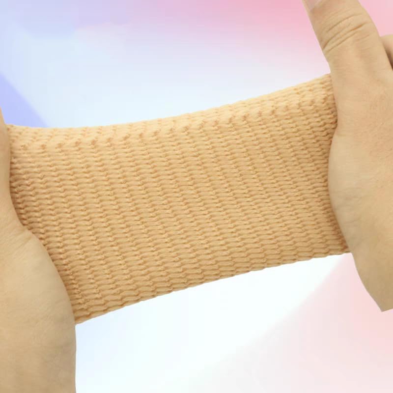 Gel Padded Ankle Support Compression Sleeves Skin Color for Figure Skating Skiing Equestrian Foot Support and Protection Brace