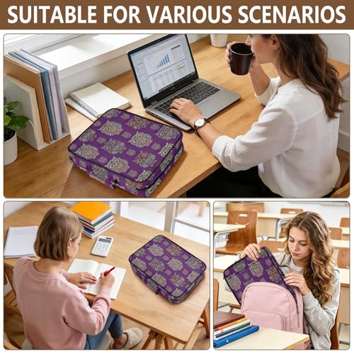 Classeur extensible violet vintage pour ne plus perdre vos documents importants - 7