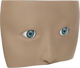 Placa Facial para Prática de Maquiagem, Ferramenta de Manequim de Silicone Maquiagem Realista Praticando Placa Facial Lavável para Maquiagem Facial para Iniciantes Em Maquiagem