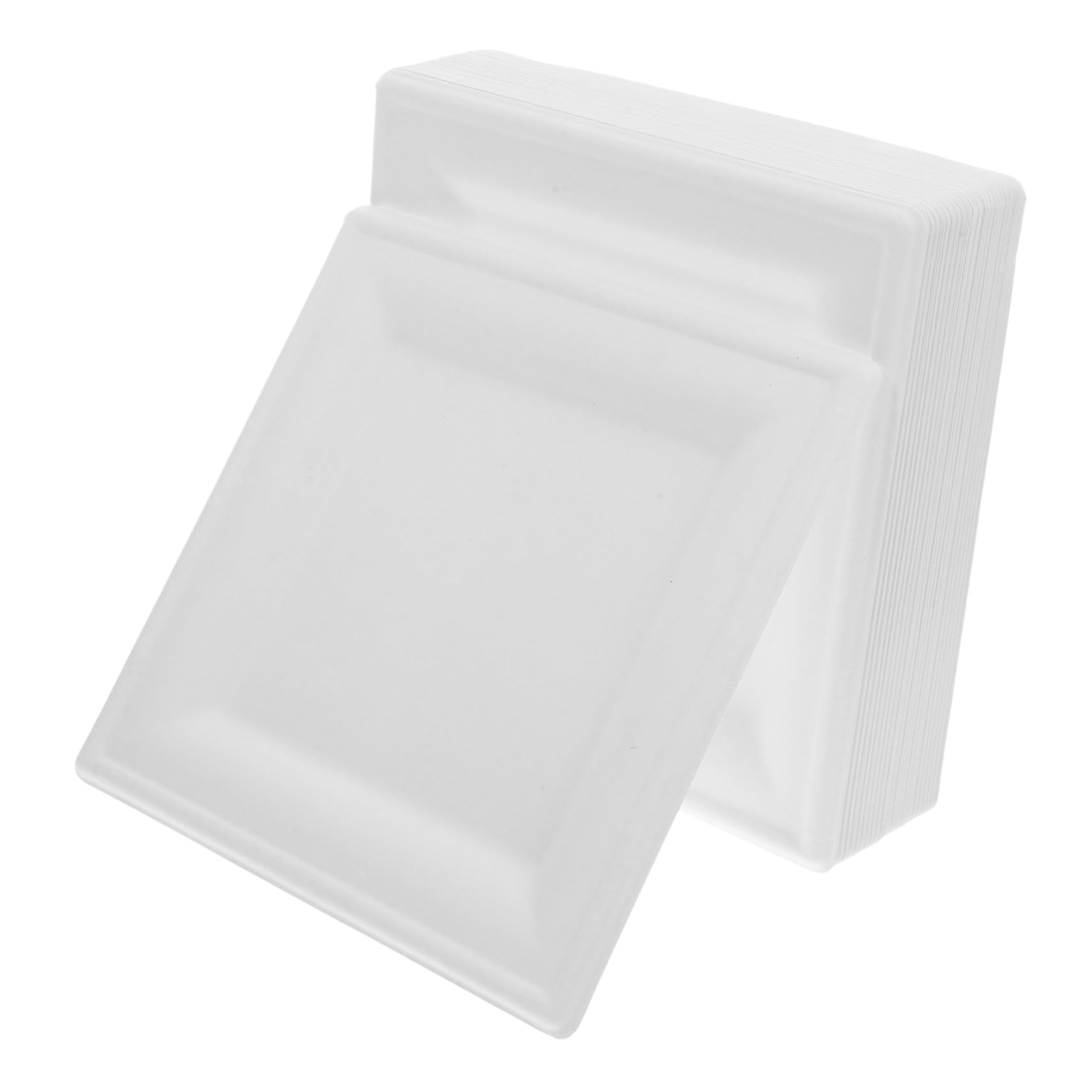 Assiettes en Carton Blanches 50 Pièces, Épaisses, 8 Pouces