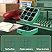 Tic-Tac-Toe Bolt Game, 4-in-1 Handheld Puzzle Games Console, Electronic Tic-Tac-Toe Game for Educational and Memory Growth, Portable Travel Games for Car Ride, Board Games for Kids and Adults (Cyan)