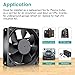Wathai 120x120x38mm 120mm 24V 2Pin Brushless DC Industrial Cooling Case Fan