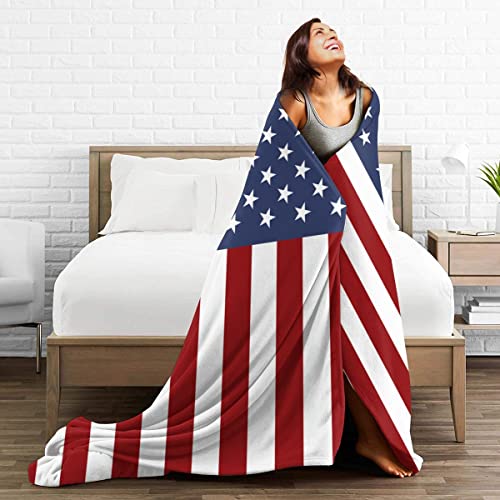 Maylian Us Flag 3D Print Flannel Throw Blanket Coral Fleece Decorative Blankets Soft Luxury Cozy Blanket For Stadium Couch Bed Sofa Chair Gift (40 * 50 Inch,1) #TOP3