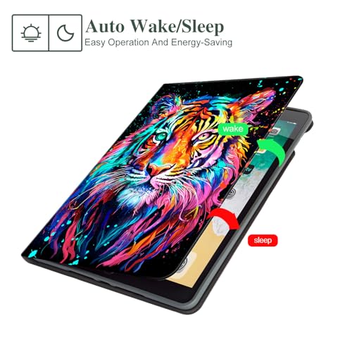 Lokigo Case for iPad 9th/8th/7th Generation 10.2 Inch, Tiger - image 3