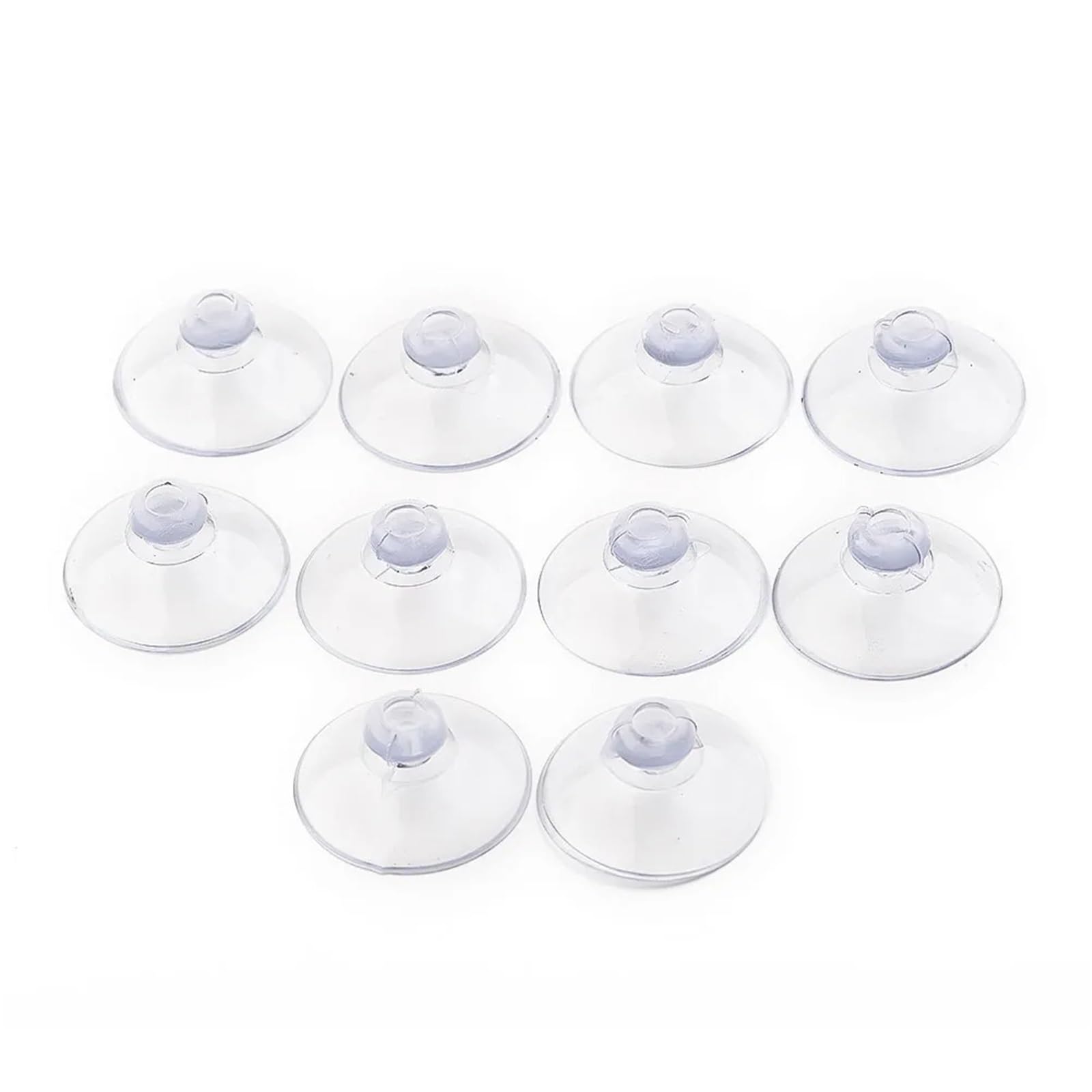 Paquete de 100 ganchos con ventosa, pared transparentes 40 mm