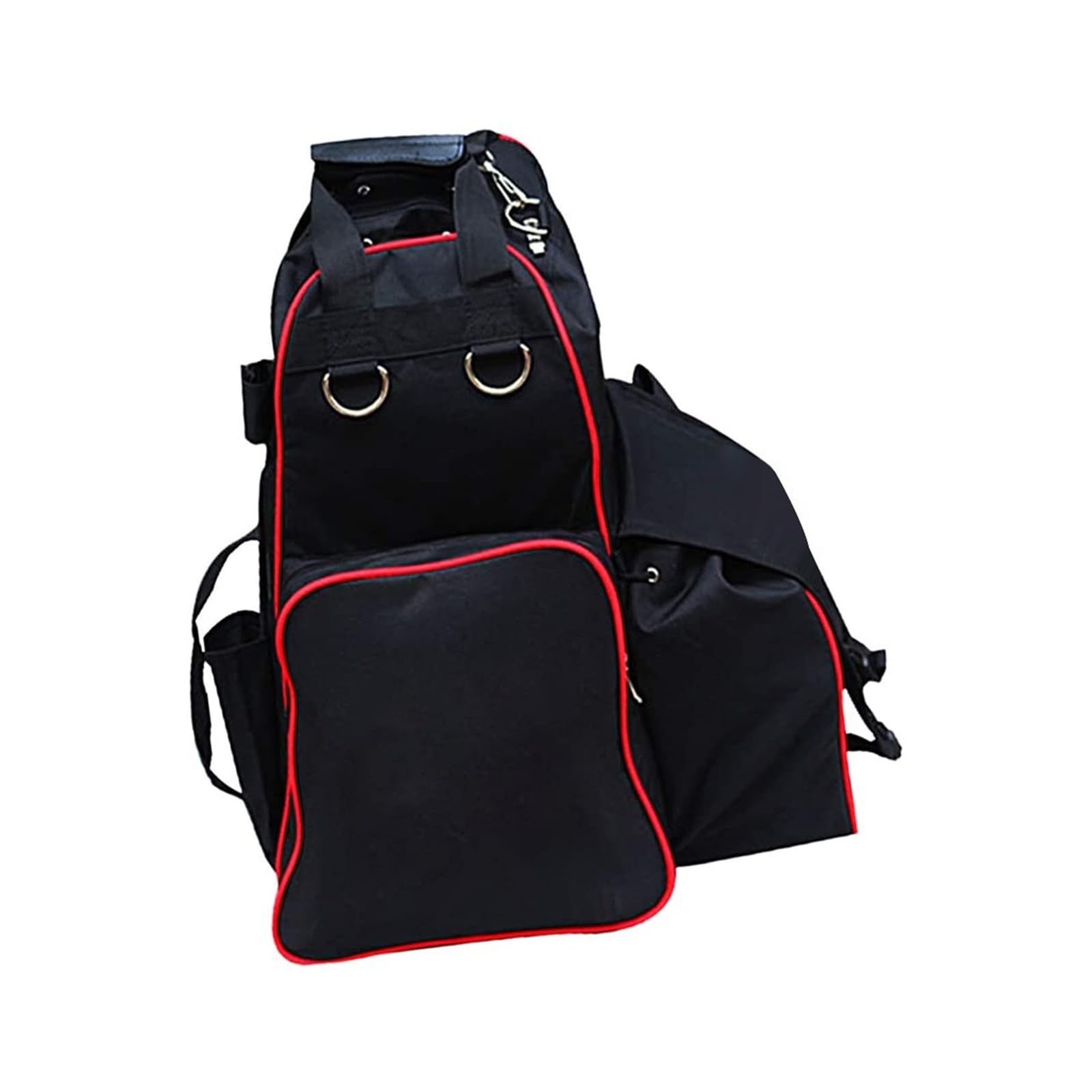 Zaino da equitazione con copertura antipioggia integrata, borsa portaoggetti per stivali e casco, tracolla regolabile